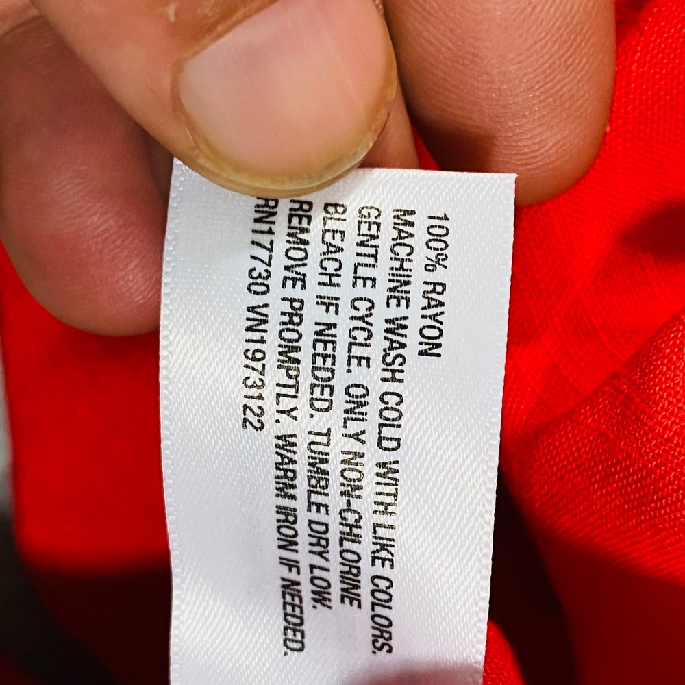 Ava & Viv Camisole Women 4X Red Ruched Drawstring V-Neck Adjustable Straps - Picture 10 of 15